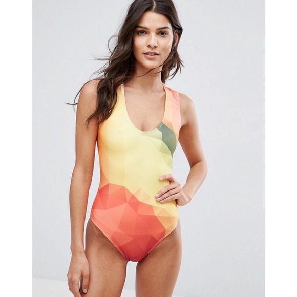 ASOS Mr Gugu Miss Go One Piece Swimsuit Printed - Picture 2 of 6
